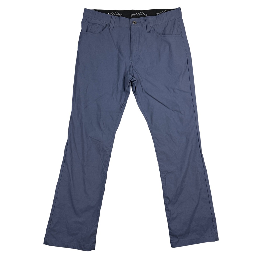 Eddie Bauer Mens Guide Pro Pants Blue Hiking Outdoor Nylon Stretch 34x29